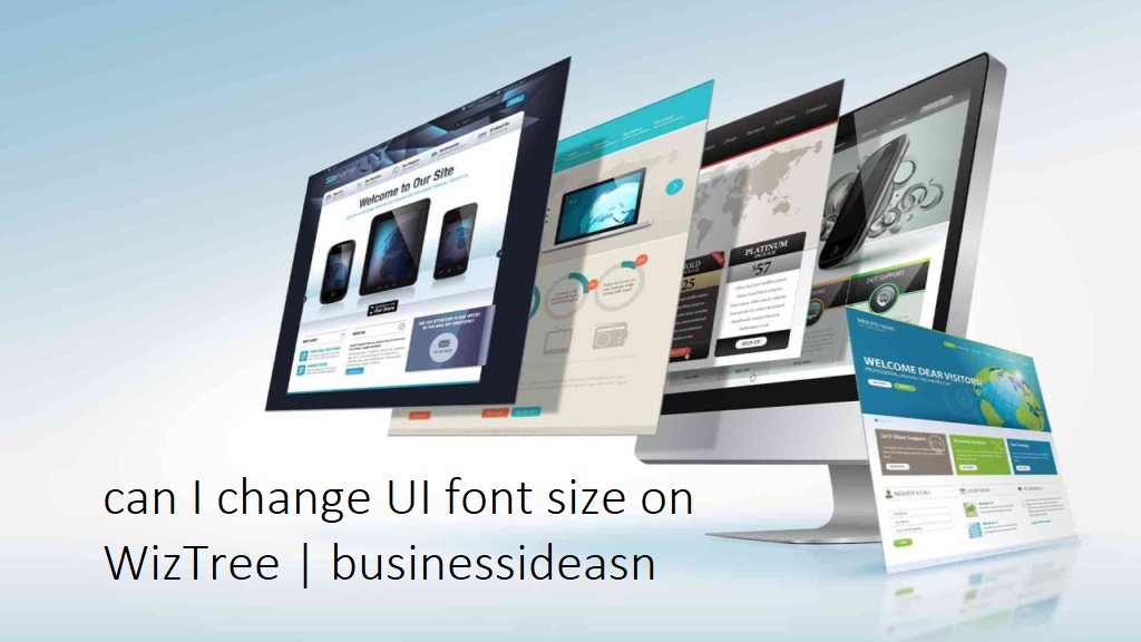 can I change UI font size on WizTree | businessideasn